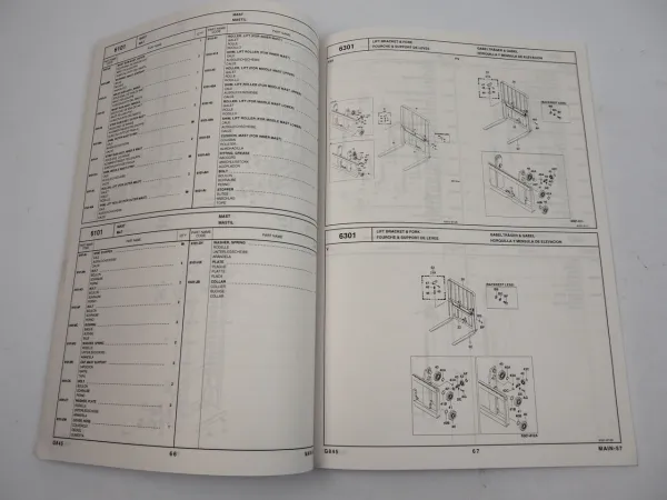Toyota 7FBEF 15 16 18 20 Gabelstapler Ersatzteilliste Parts Catalog 2005