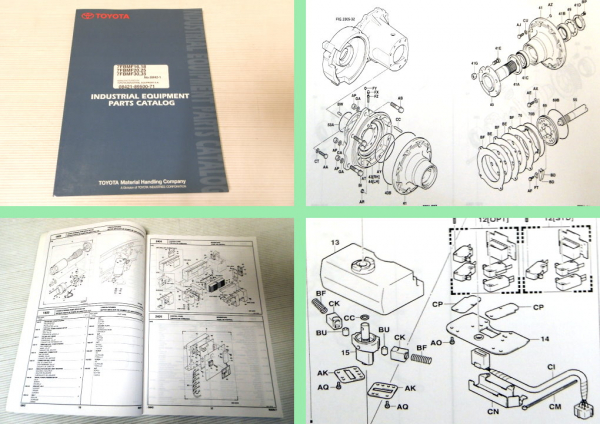 Toyota 7FBMF16 18 20 25 30 35 Stapler Parts Catalog Industrial Equipment 2003