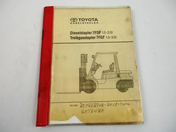 Toyota 7FDF 7FGF Gabelstapler Getriebe Drehmomentwandler Werkstatthandbuch