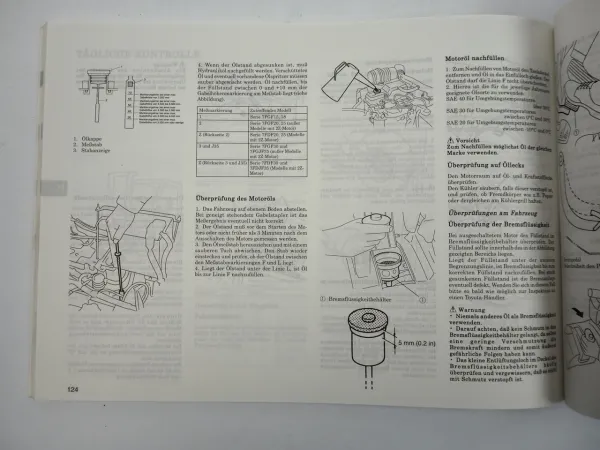 Toyota 7FGF FDF FGJF FDJF 15 - 35 Betriebsanleitung Gabelstapler Operator Manual