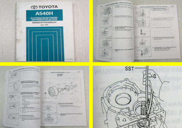 Toyota A540H Automatikgetriebe Getriebe RAV4 SXA10 Werkstatthandbuch 1994