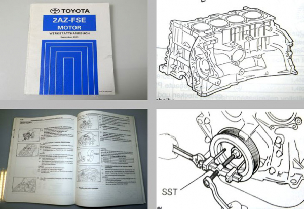 Toyota Avensis AZT 251 Werkstatthandbuch 2.4 L Motor 2AZ-FSE ab 2003