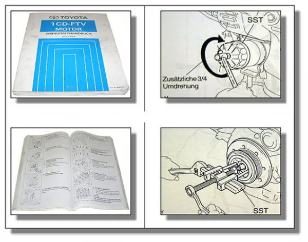 Toyota Avensis Corona CDT220 Werkstatthandbuch Dieselmotor 1CD-FTV 1999