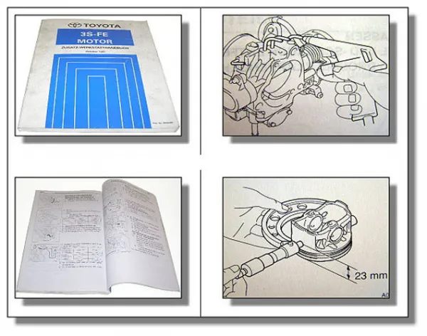 Toyota Avensis Corona ST220 Werkstatthandbuch Ergänzung Motor 3S-FE 1997