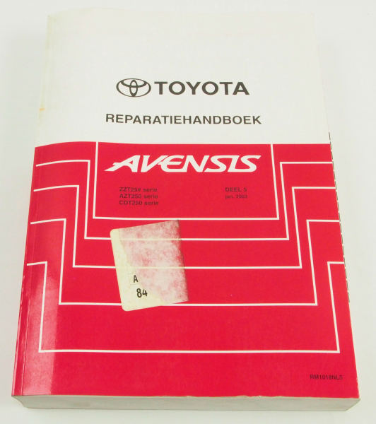Toyota Avensis T25 Reparatiehandboek Werkplaatshandboek Deel 5 2003
