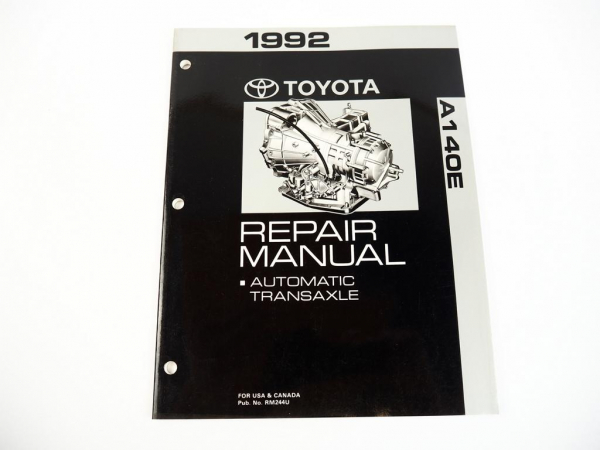 Toyota Camry 1992 Repair Manual Automatic Transaxle A140E
