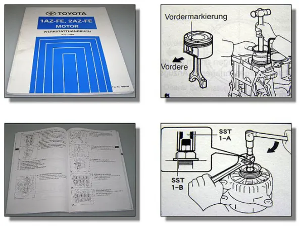 Toyota Camry ACV30 ACV31 Werkstatthandbuch Motor 1AZ 2AZ 2001