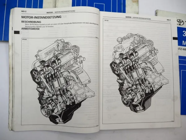 Toyota Carina E Celica RAV4 16V 2.0L 3S-FE Motor Werkstatthandbuch 1993-1997