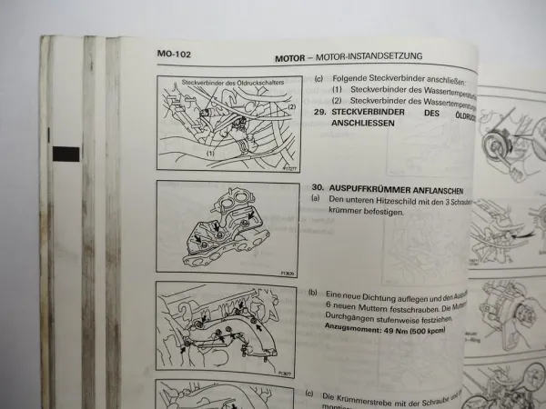 Toyota Carina E Celica RAV4 16V 2.0L 3S-FE Motor Werkstatthandbuch 1993-1997
