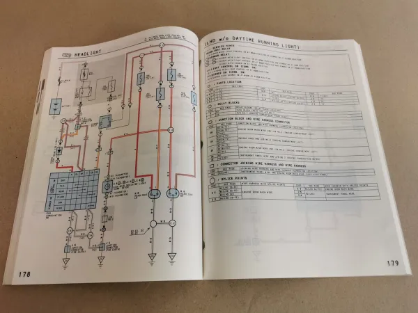 Toyota Carina E Corona WAGON AT ST CT 190 191 Electrical Wiring Diagram 1992