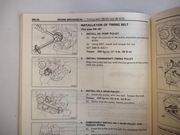 Toyota Celica 1989 ST162 ST165 Repair Manual for USA Canada
