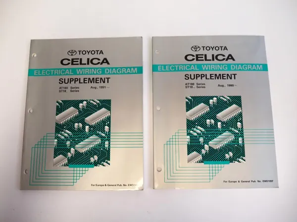 Toyota Celica T18 1990 1991 Schaltpläne Elektrik Electrical Wiring Diagram AT180 - ST185