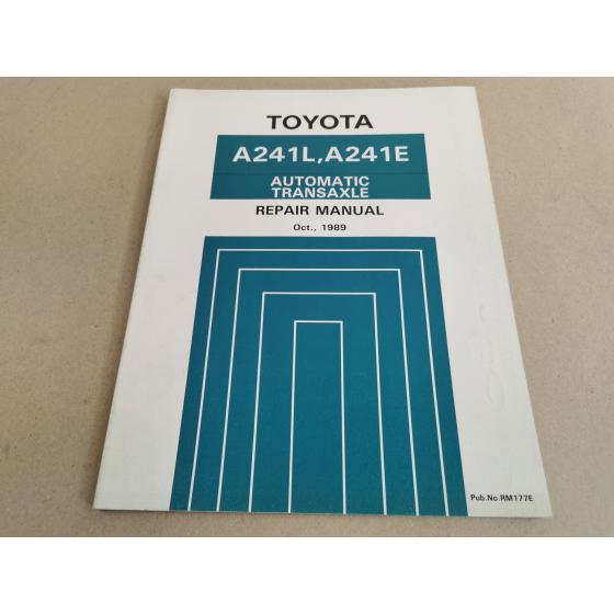 Toyota Celica V Coupe Repair Manual Automatic Transaxle A241L A241E from 1989