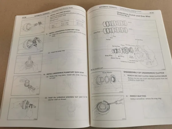 Toyota Celica V Coupe Repair Manual Automatic Transaxle A241L A241E from 1989