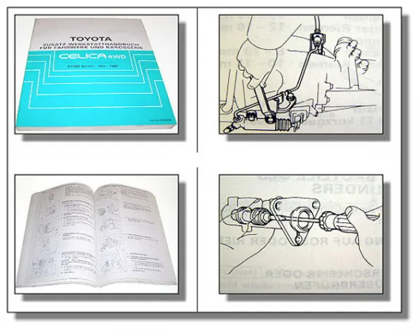 Toyota Celica Werkstatthandbuch ST165 Ergänzung f. 4WD Allrad ab 1987