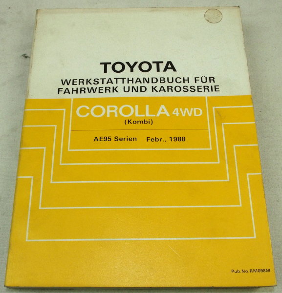 Toyota Corolla Kombi E9 ab 1988 Werkstatthandbuch Reparaturanleitung