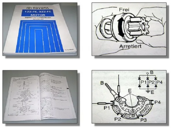 Toyota Corolla Verso ZZE121 ZZE122 Werkstatthandbuch Motor 1ZZ-FE 3ZZ-FE ab 2001