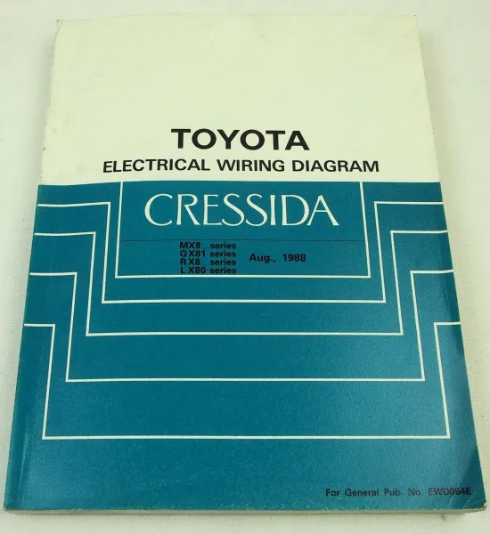 Toyota Cressida 1989 MX83 Electrical Wiring Diagram Schema de Cablage Electrique