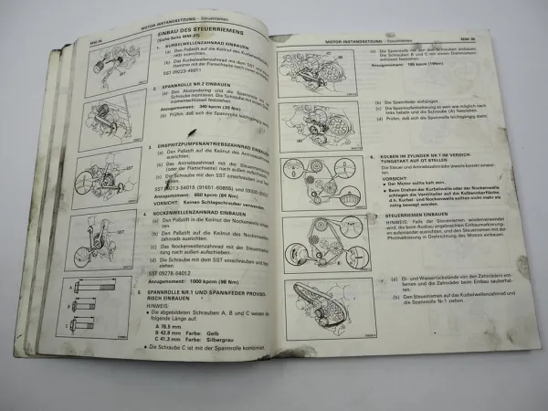 Toyota Cressida Hilux Dyna Motor 2L 3L Werkstatthandbuch 1988