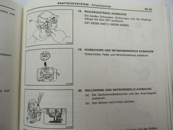 Toyota Cressida Hilux Dyna Motor 2L 3L Werkstatthandbuch 1988