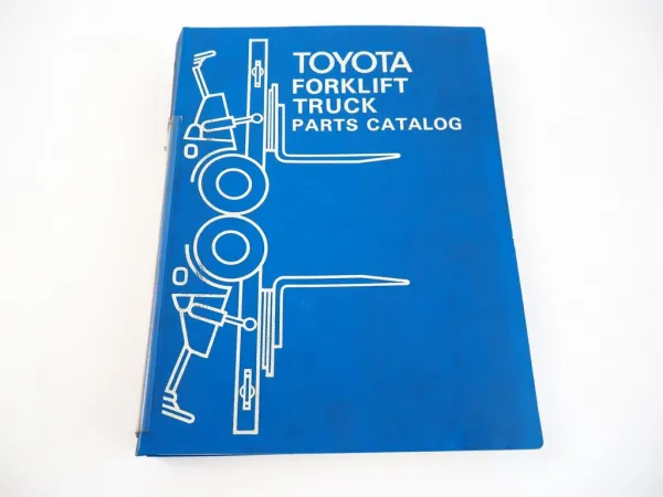 Toyota FD100 Forklift Gabelstapler Parts Catalog Ersatzteilliste 1980