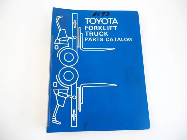 Toyota FG FD 2FG 3FG 3FD 4FG Forklift Engine Parts Catalog Ersatzteilkatalog1978