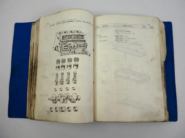 Toyota FG FD 2FG 3FG 3FD 4FG Forklift Engine Parts Catalog Ersatzteilkatalog1980