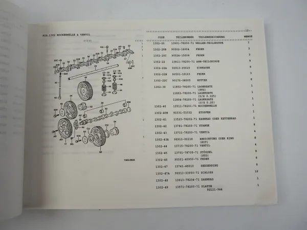Toyota FKH2-62-7FD25V Forklift Truck Gabelstapler Parts Catalog Ersatzteilliste