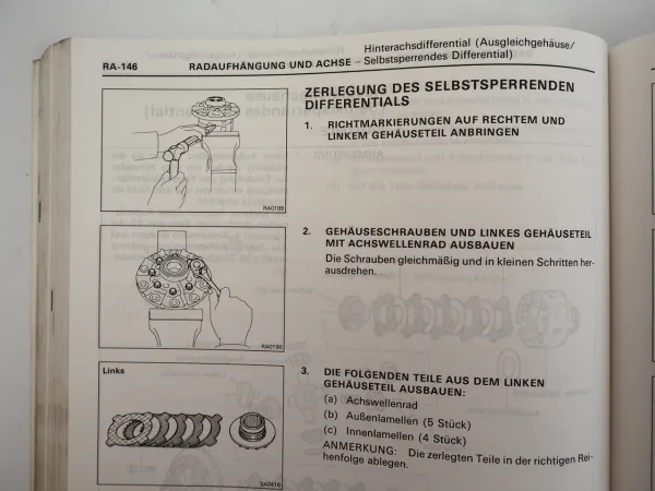 Toyota Hiace RZH LH ab 1989 Werkstatthandbuch Reparaturanleitung