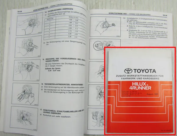 Toyota Hilux YN80 4Runner N13 1992 Werkstatthandbuch Reparaturanleitung Zusatz