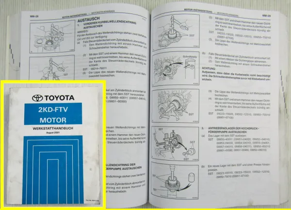 Toyota Hilux Hiace 2.5 L Dieselmotor 2KD-FTV ab 2001 Werkstatthandbuch Zylinderkopf