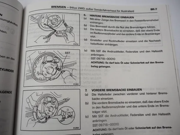 Toyota Hilux YN80 4Runner N13 1994 Werkstatthandbuch Reparaturanleitung Zusatz