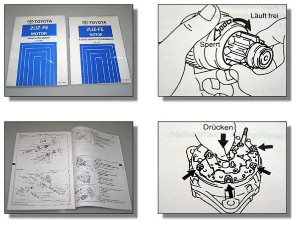 Toyota Land Cruiser 4.7 V8 Motor 2UZ-FE UZJ100 Werkstatthandbuch 1998 - 2001