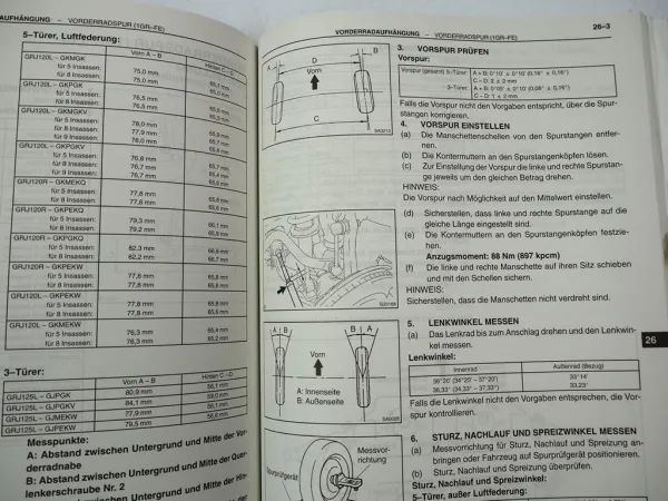Toyota Land Cruiser J12 Prado GRJ120 125 ab 2003 Werkstatthandbuch Diagnose