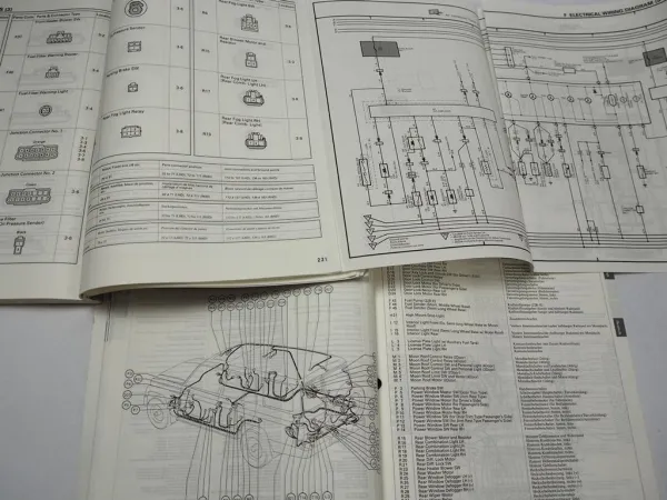 Toyota Land Cruiser J7 KZJ LJ RJ 70 - 79 Schaltpläne 1992 1993 Werkstatthandbuch