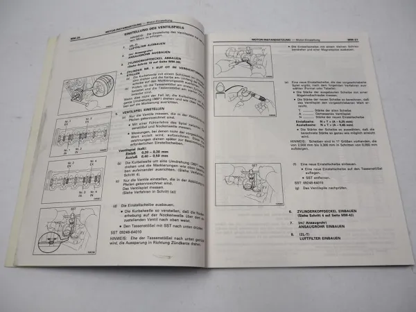 Toyota LandCruiser J7 LJ7 LN1 Hilux 4Runner 2L-T 3L Motor Werkstatthandbuch 1990/94