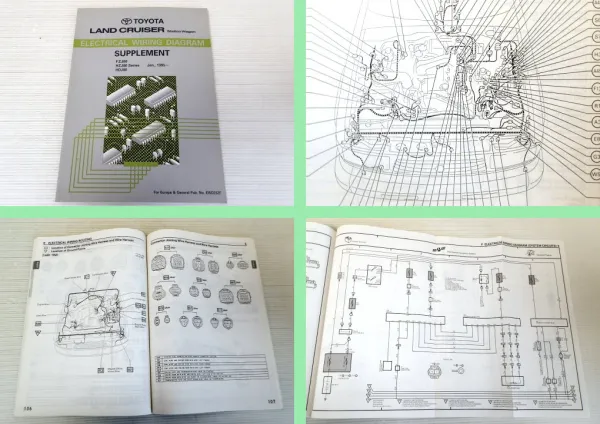 Toyota Landcruiser J8 Station FZJ HZJ HDJ 80 Werkstatthandbuch Schaltpläne 1995