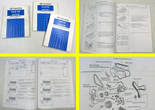 Toyota Landcruiser Prado VZJ90 3.4 l V6 Motor 5VZ-FE Werkstatthandbuch 1996 2001