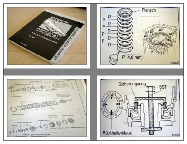 Toyota Landcruiser Supra Cressida Getriebe A340E A340F A343F Werkstatthandbuch