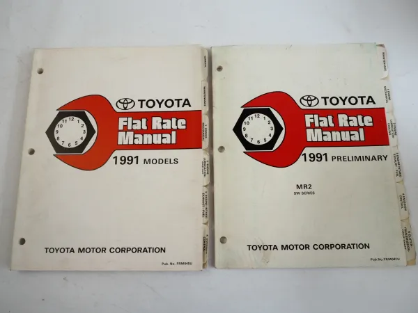 Toyota MR2 SW 20 21 FJ 1991 Flate Rate Manual Richtzeiten Werkstattreparaturen