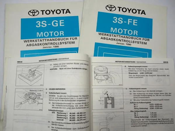 Toyota MR2 SW20 Werkstatthandbuch 2,0 l 16V DOHC Motor 3S-FE 3S-GE 1989-1990