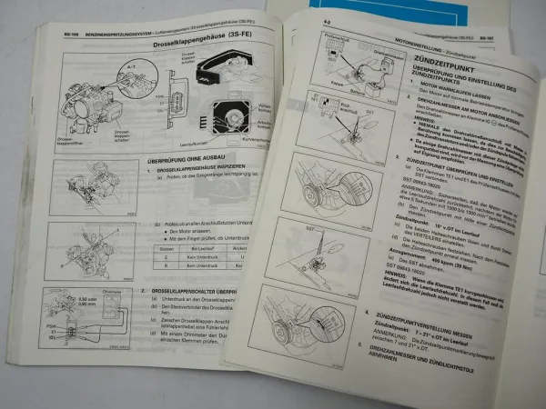 Toyota MR2 SW20 Werkstatthandbuch 2,0 l 16V DOHC Motor 3S-FE 3S-GE 1989-1990
