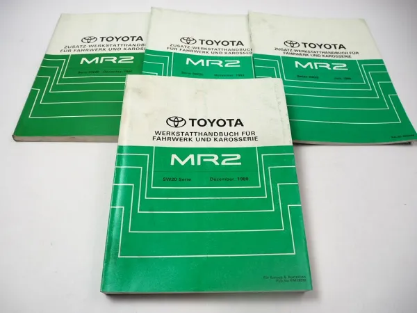 Toyota MR2 W2 SW20 Werkstatthandbuch Reparaturhandbuch 1989 - 1996 Toyota MR2 W2 SW20 Werkstatthandbuch Reparaturhandbuch 1989 - 1996