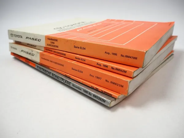 Toyota Paseo Coupe Cabriolet EL54 Werkstatthandbuch Reparaturanleitung 1995 -99