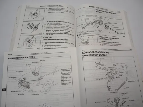 Toyota Paseo Coupe Cabriolet EL54 Werkstatthandbuch Reparaturanleitung 1995 -99