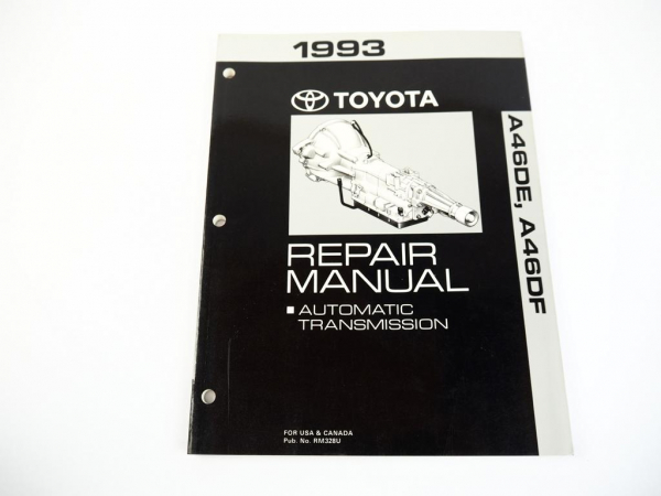 Toyota Previa 1993 Repair Manual Automatic Transmission A46DE A46DF