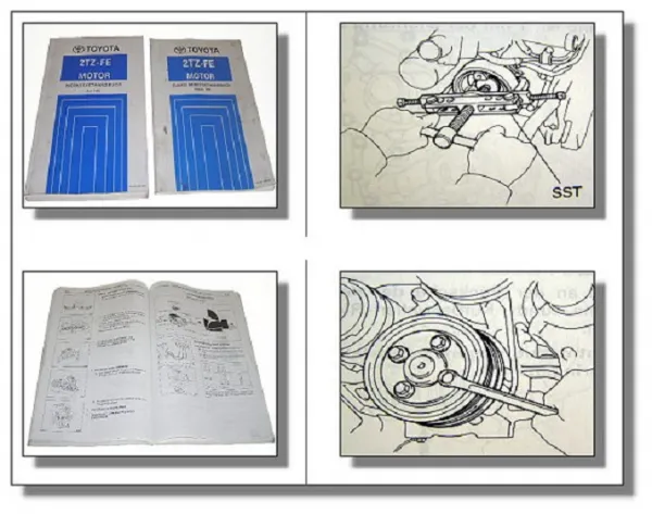 Toyota Previa 2.4l 16V Motor 2TZ-FE Werkstatthandbuch 1990-96 Reparaturanleitung
