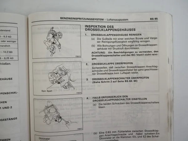 Toyota Previa 2.4L 16V Motor 2TZ-FE Werkstatthandbuch Reparaturanleitung 1990