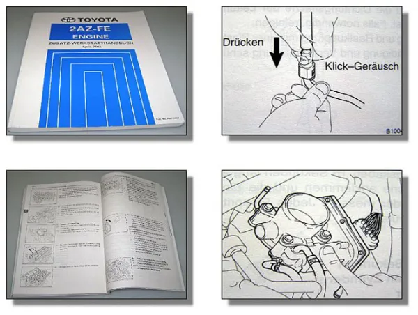 Toyota Previa Tarago ACR30 Werkstatthandbuch Motor 2AZ-FE 2003