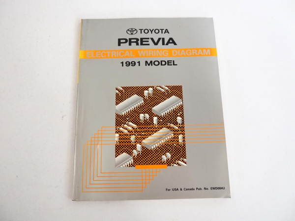 Toyota Previa TCR10 Series und TCR20 Series Elektrical Wiring Diagram 1991